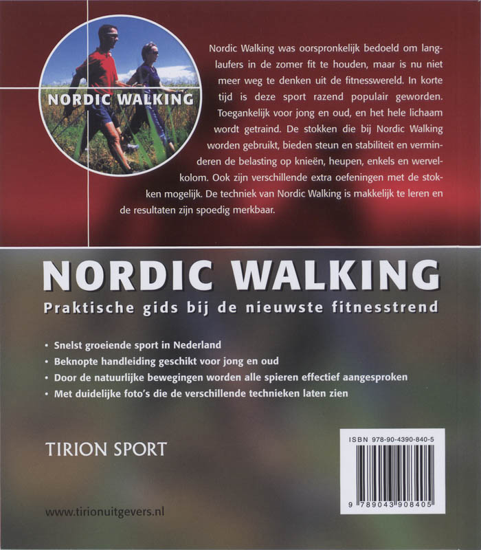 Achterkant van Nordic Walking