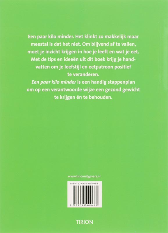 Achterkant van Een paar kilo minder
