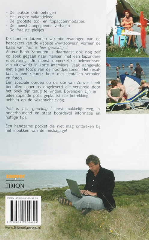 Achterkant van Het Is hier geweldig