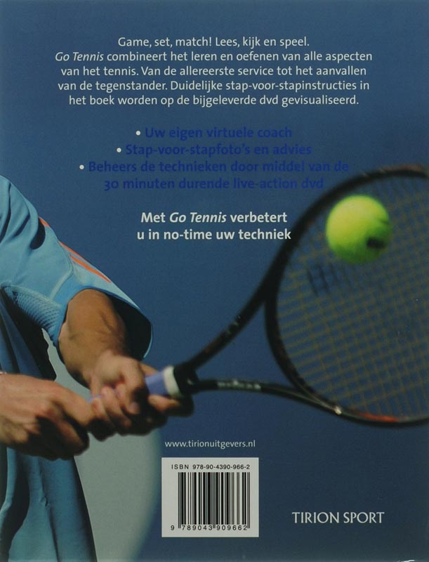 Achterkant van Go Tennis