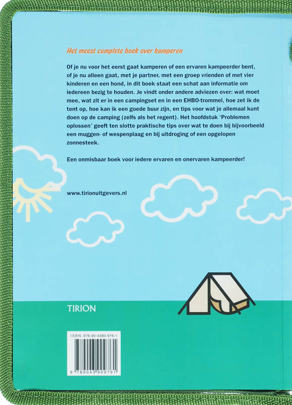 Achterkant van Handboek kamperen