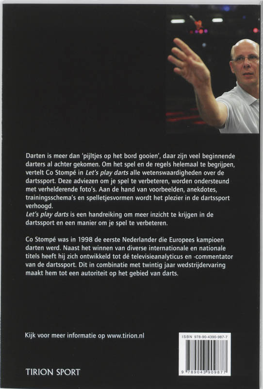 Achterkant van Let's play Darts