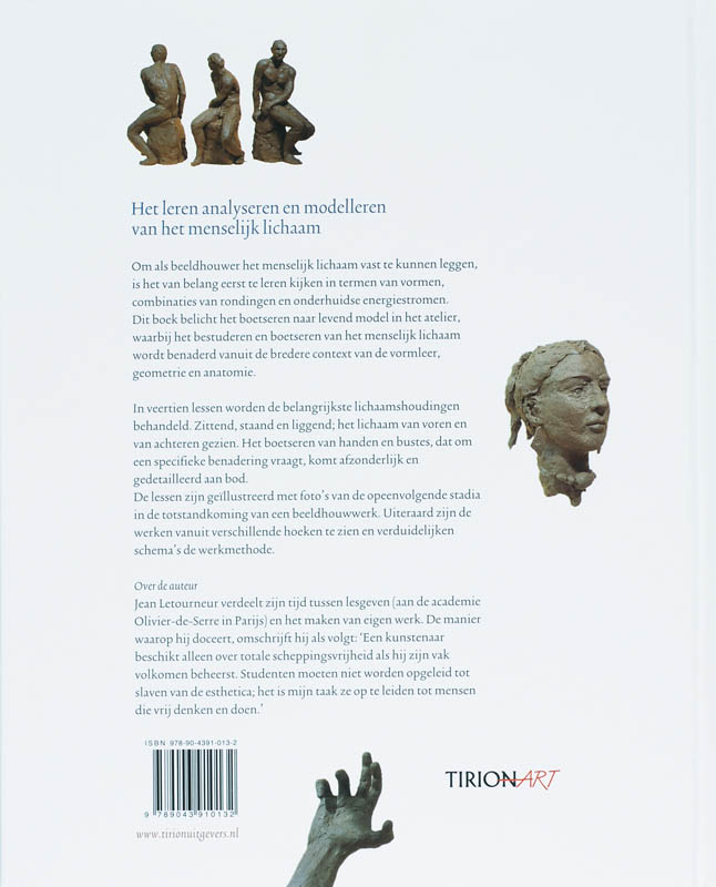 Achterkant van Boetseren Het menselijk lichaam