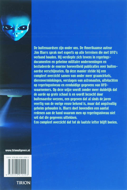 Achterkant van Alien Logboek