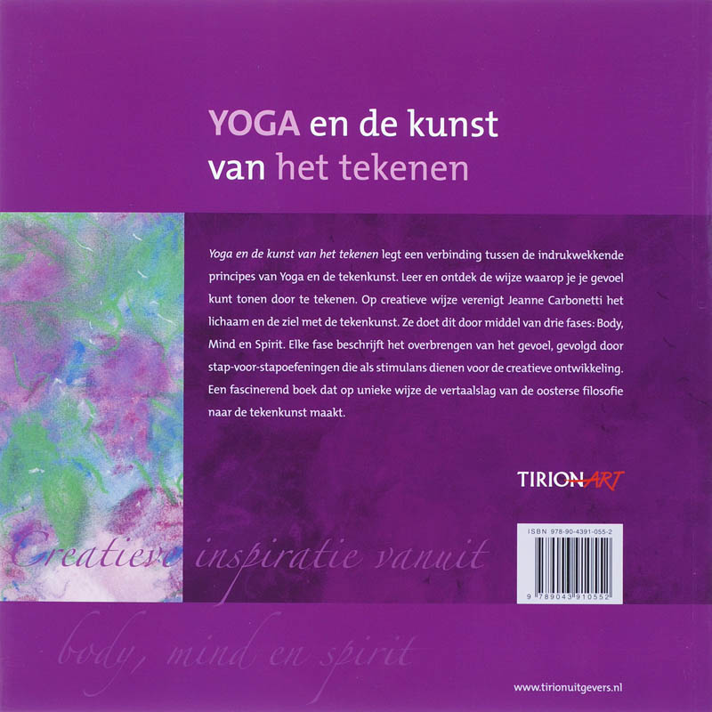 Achterkant van Yoga en de kunst van het tekenen