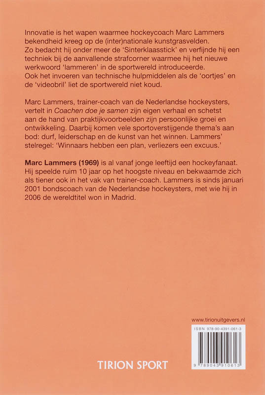 Achterkant van Coachen doe je samen