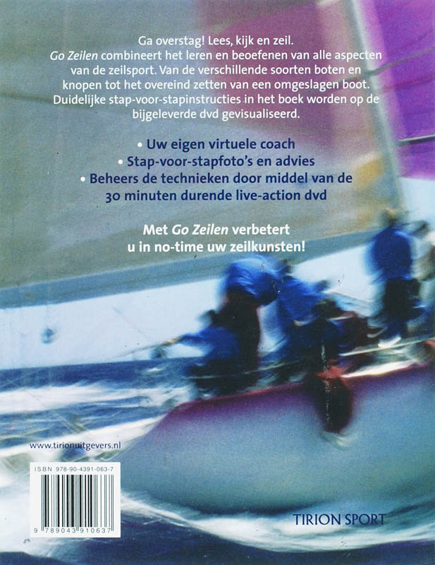 Achterkant van Go zeilen
