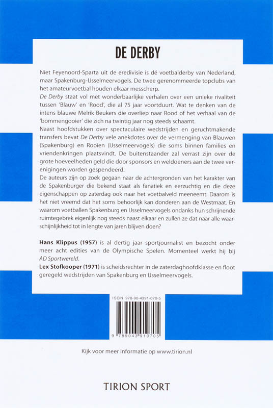 Achterkant van Blauw