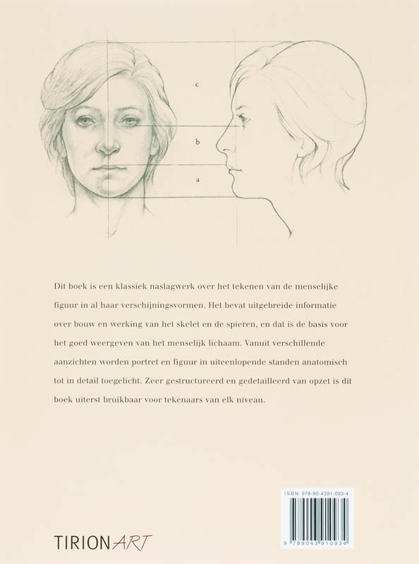 Achterkant van Portret en figuurtekenen