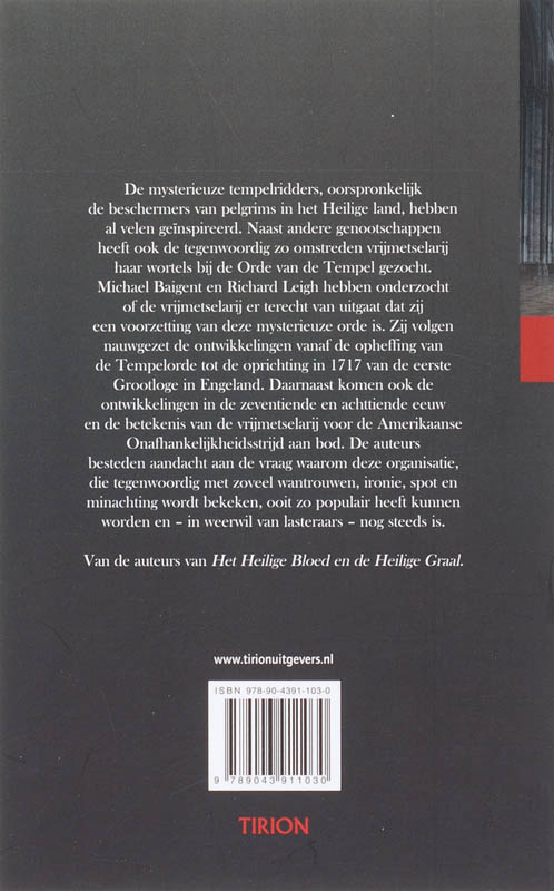 Achterkant van De tempel en de loge