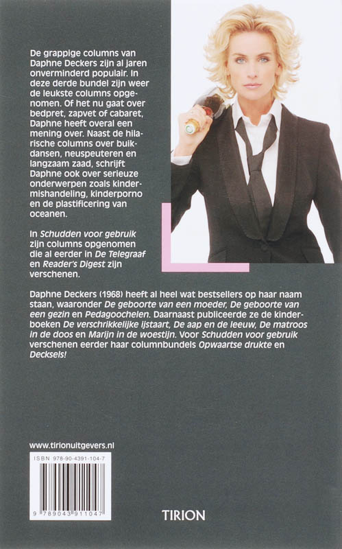 Achterkant van Schudden voor gebruik