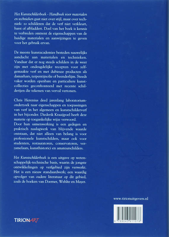 Achterkant van Het Kunstschilderboek
