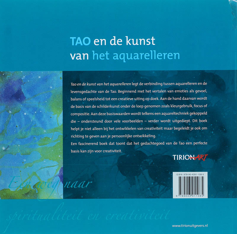 Achterkant van Tao en de kunst van het aquarelleren