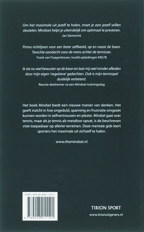 Achterkant van Mindset