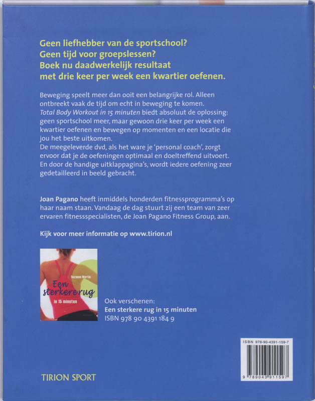 Achterkant van Total Body Workout in 15 minuten