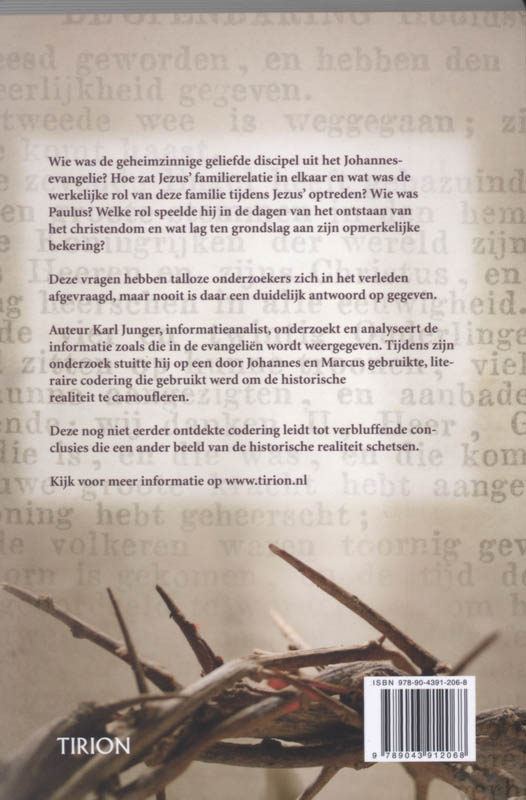 Achterkant van De evangeliecode