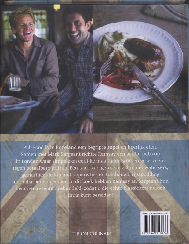 Achterkant van Gordon Ramsay"s Pub Food