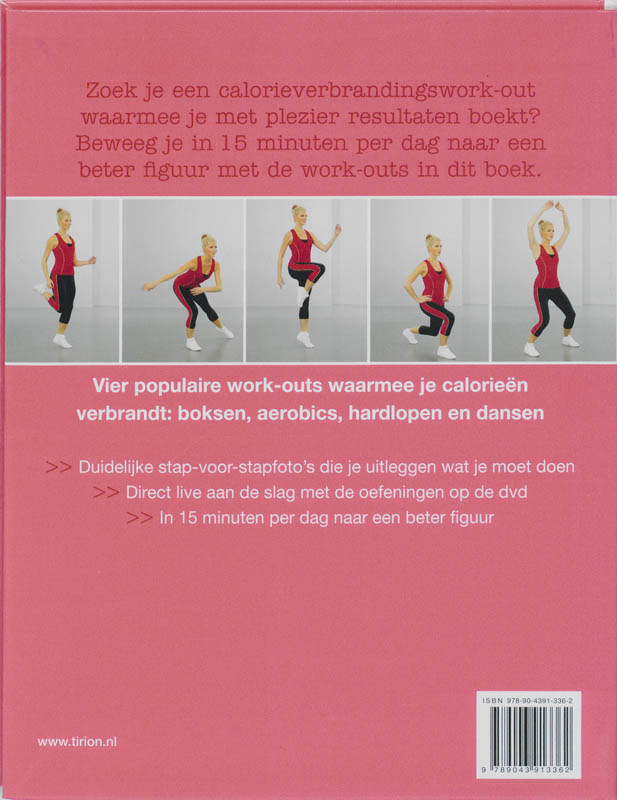 Achterkant van Calorie verbranding work-out