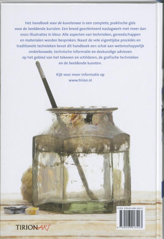 Achterkant van Handboek voor de kunstenaar