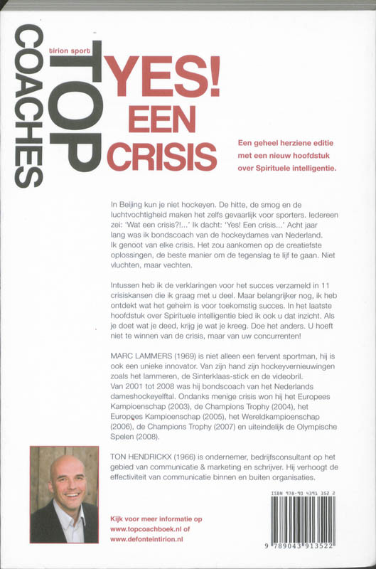Achterkant van Yes! Een crisis