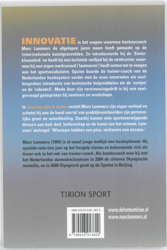 Achterkant van Coachen doe je samen
