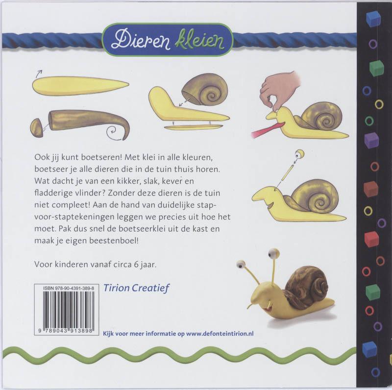 Achterkant van Dieren kleien