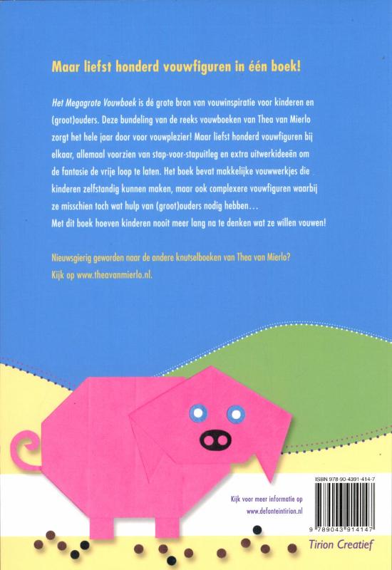 Achterkant van Het megagrote vouwboek