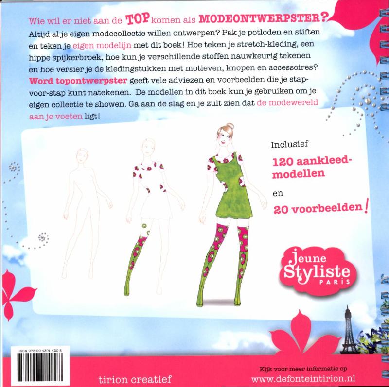 Achterkant van Word topontwerpster