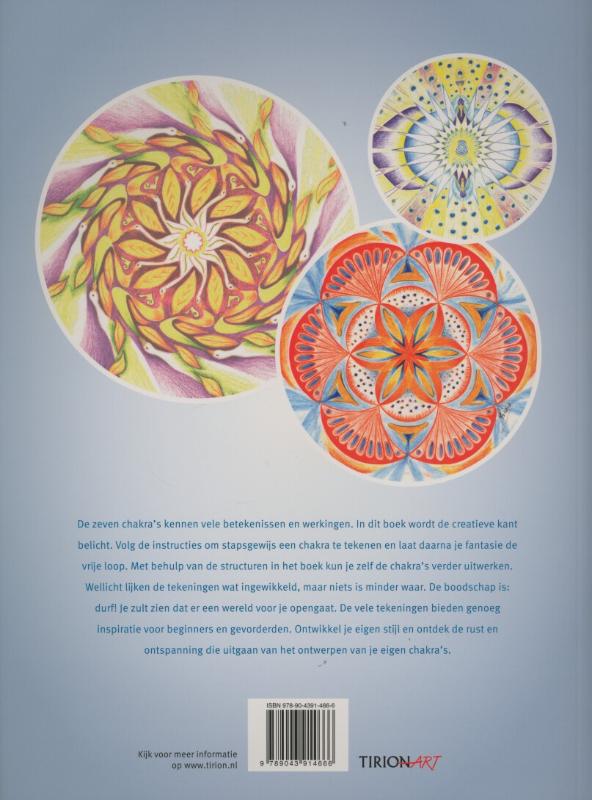 Achterkant van Basisboek chakra tekenen