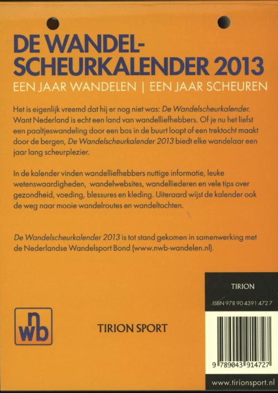 Achterkant van 2013