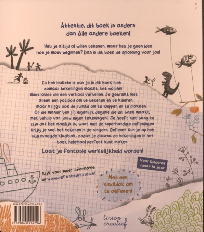 Achterkant van Tekenaar in de dop