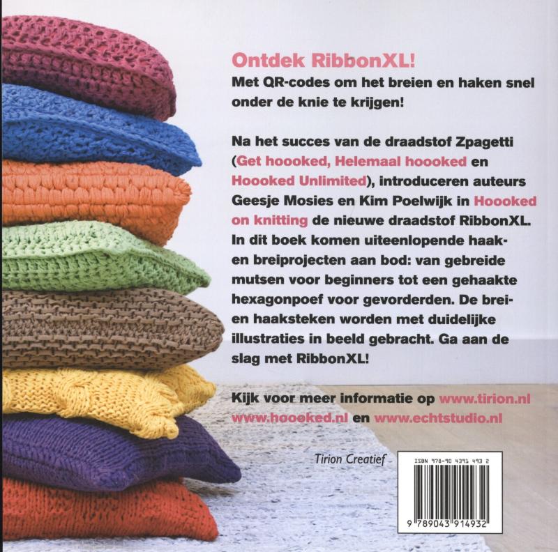 Achterkant van Hoooked on knitting