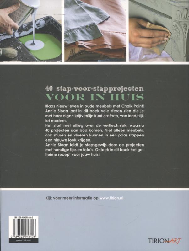 Achterkant van Kleurrecepten met Chalk Paint voor meubels en meer