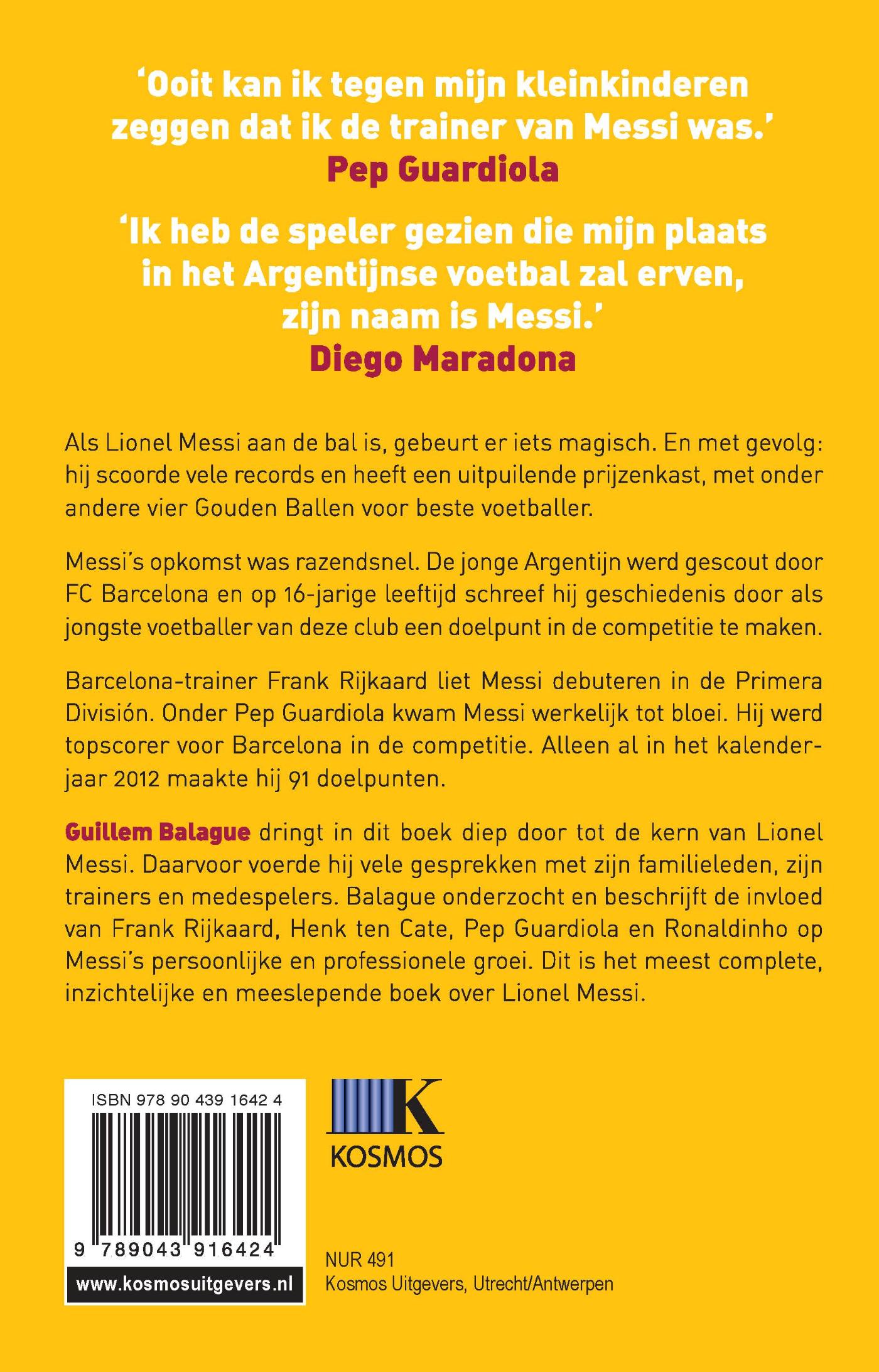 Achterkant van Messi