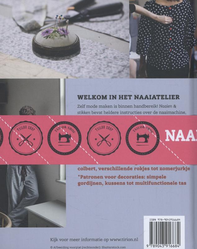 Achterkant van Naaien en stikken