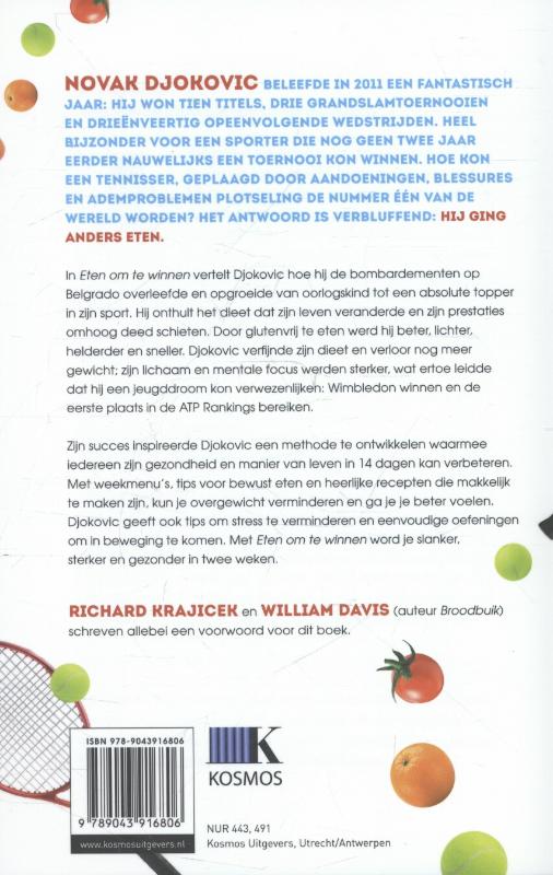 Achterkant van Eten om te winnen