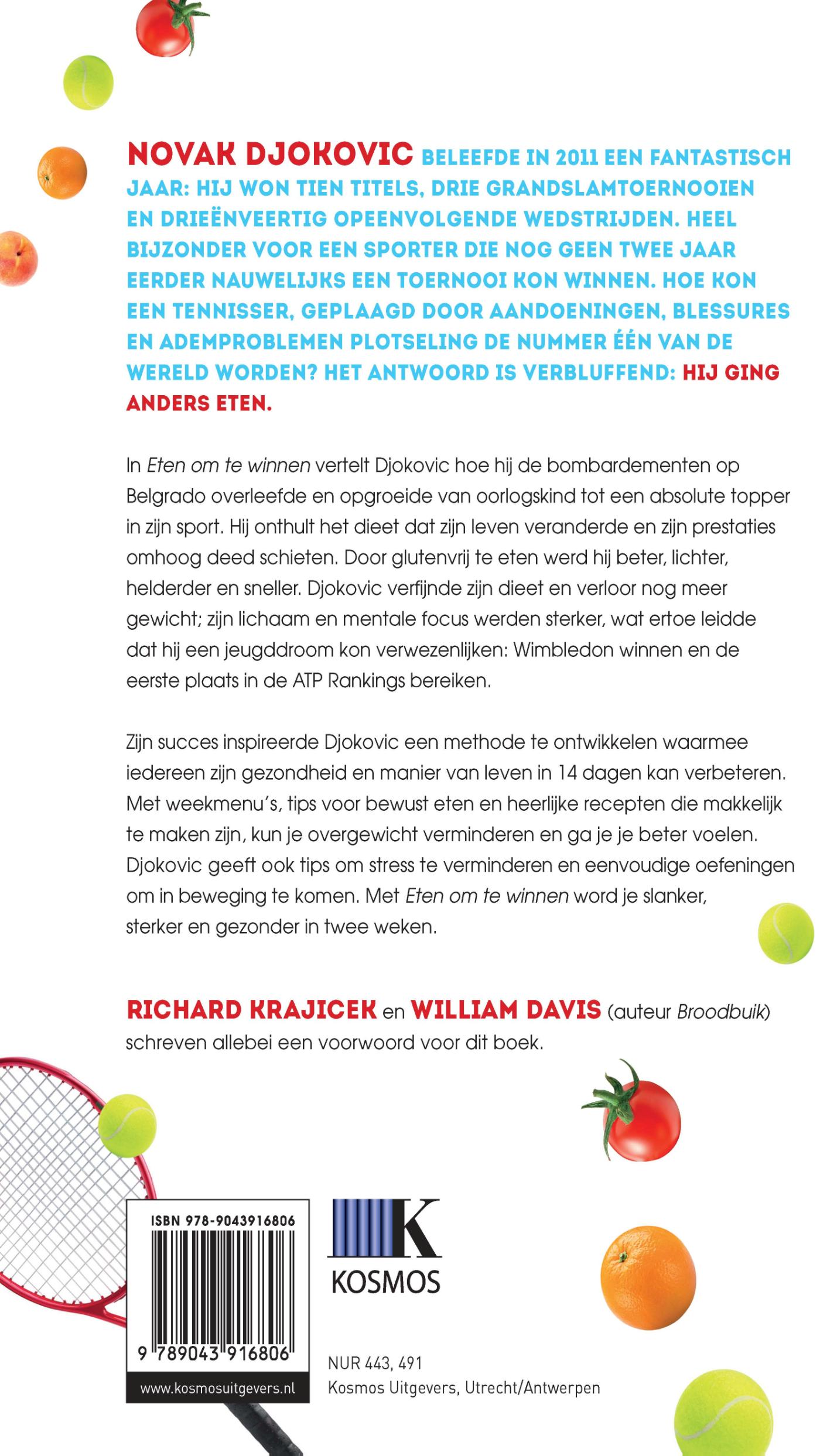 Achterkant van Eten om te winnen