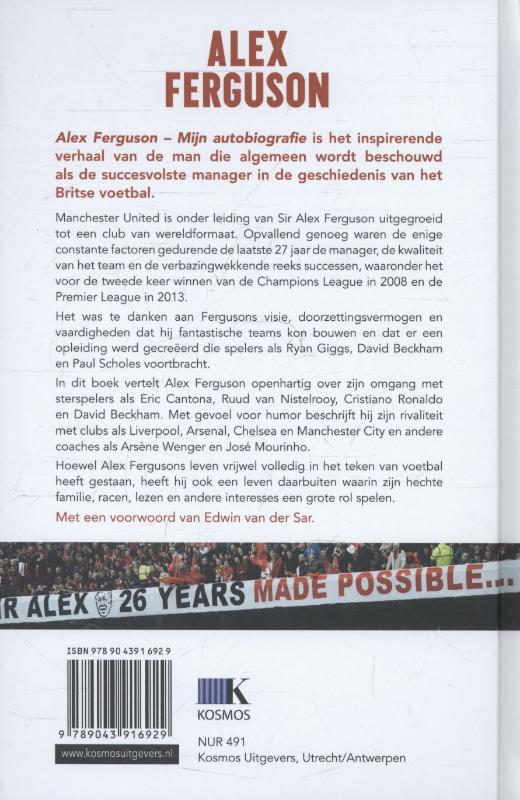 Achterkant van Alex Ferguson