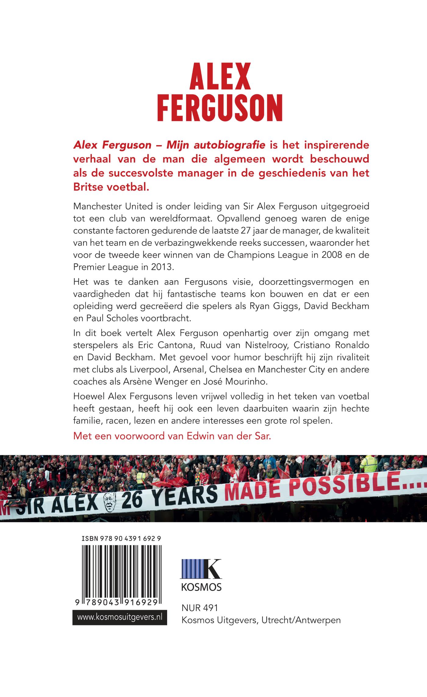 Achterkant van Alex Ferguson