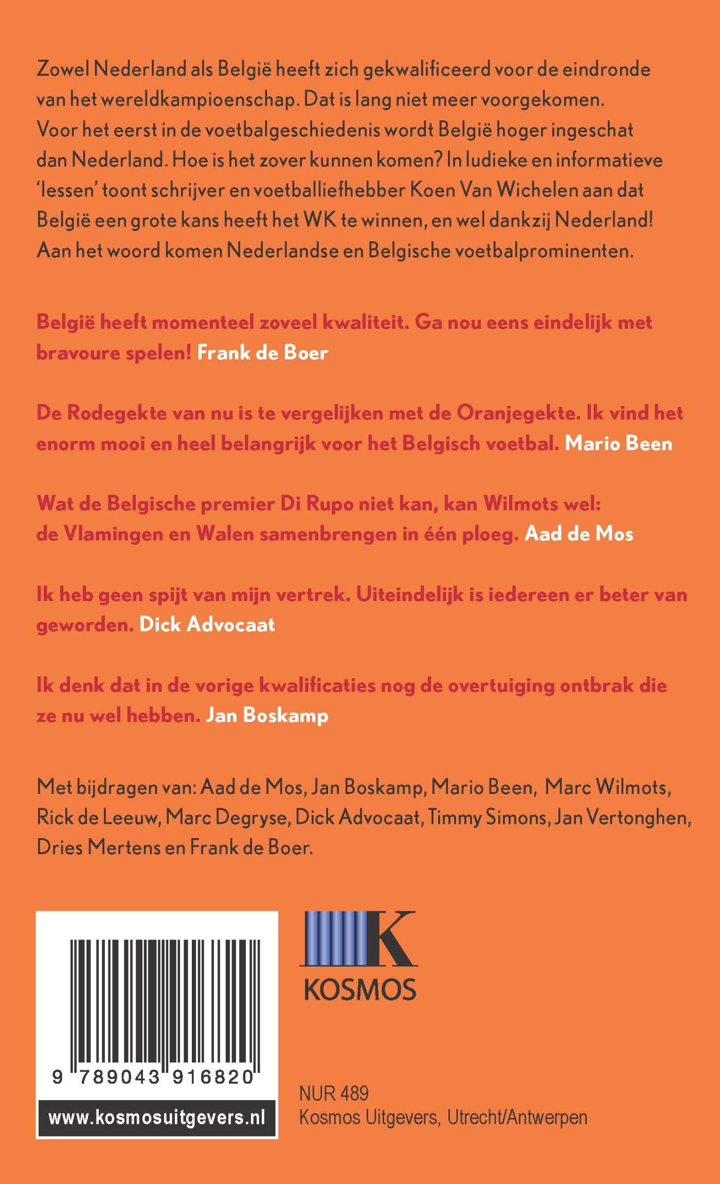 Achterkant van Belgie - Nederland 1-0