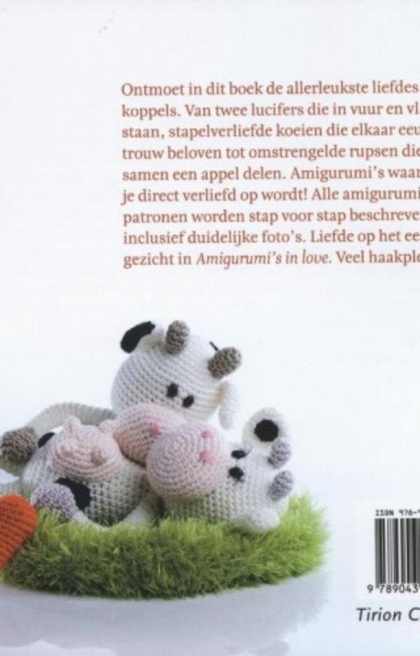 Achterkant van Amigurumi's in love