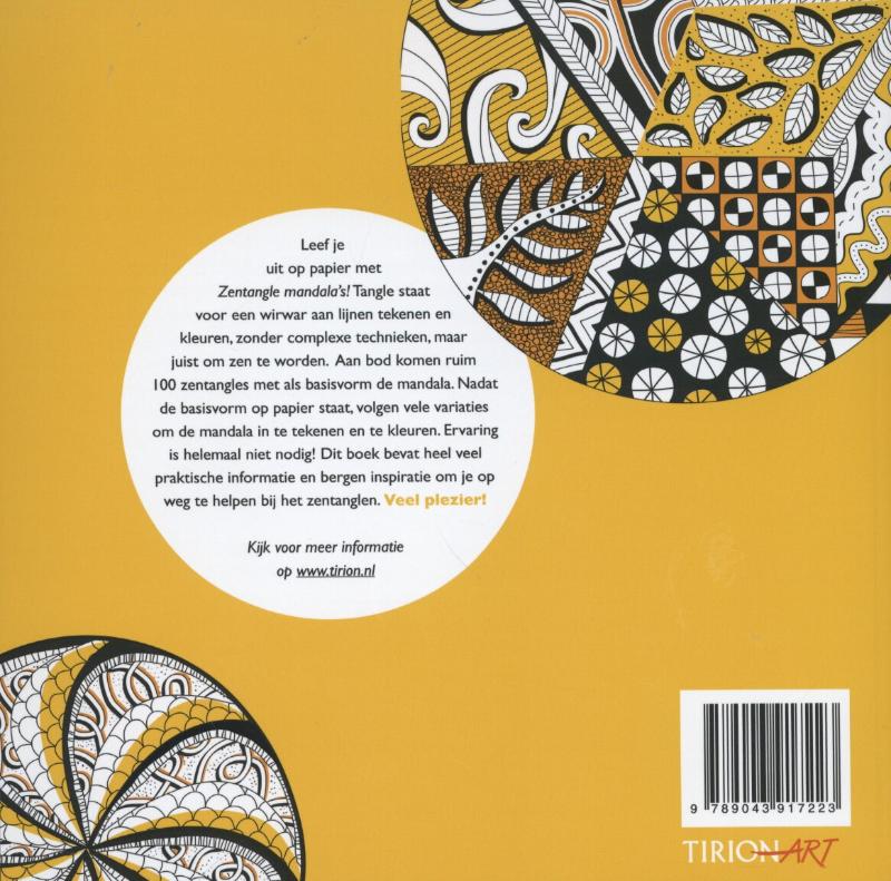 Achterkant van Zentangle mandala's