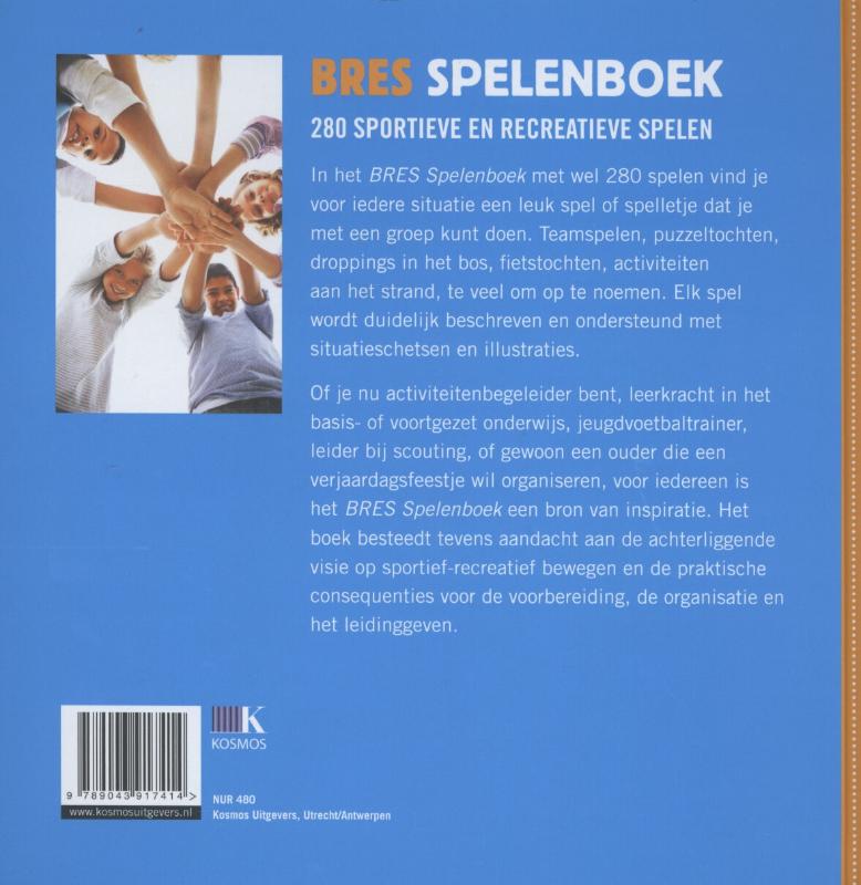 Achterkant van Bres spelenboek
