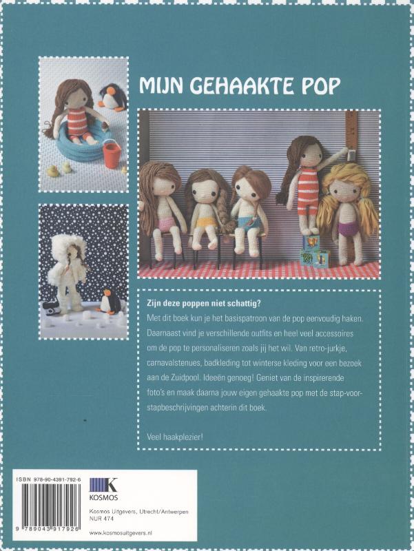 Achterkant van Mijn gehaakte pop