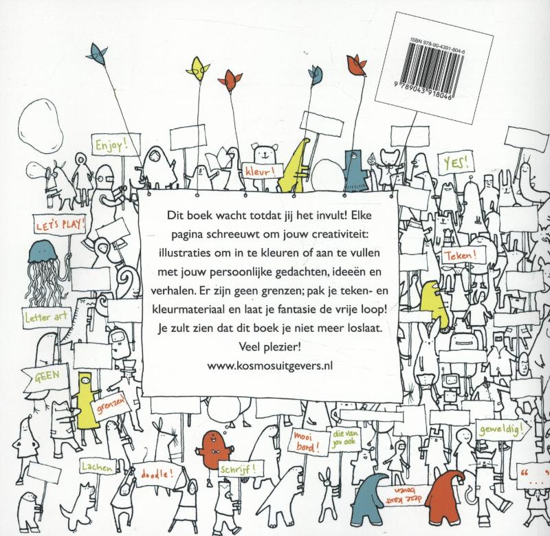 Achterkant van Creatief tekenboek