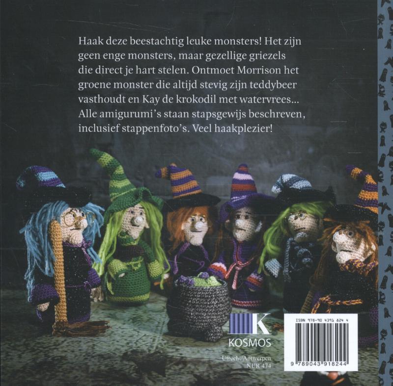 Achterkant van Amigurumi + monsters