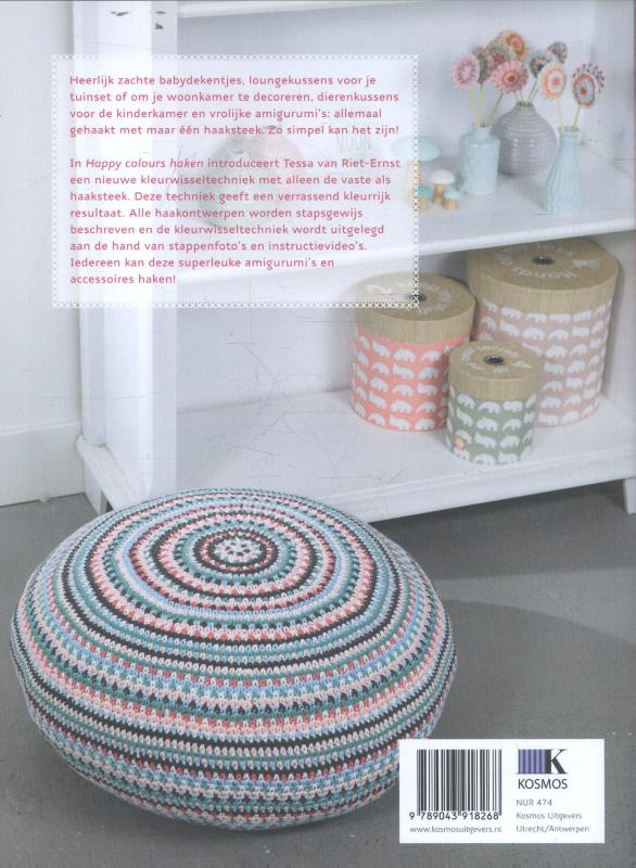 Achterkant van Happy colours haken
