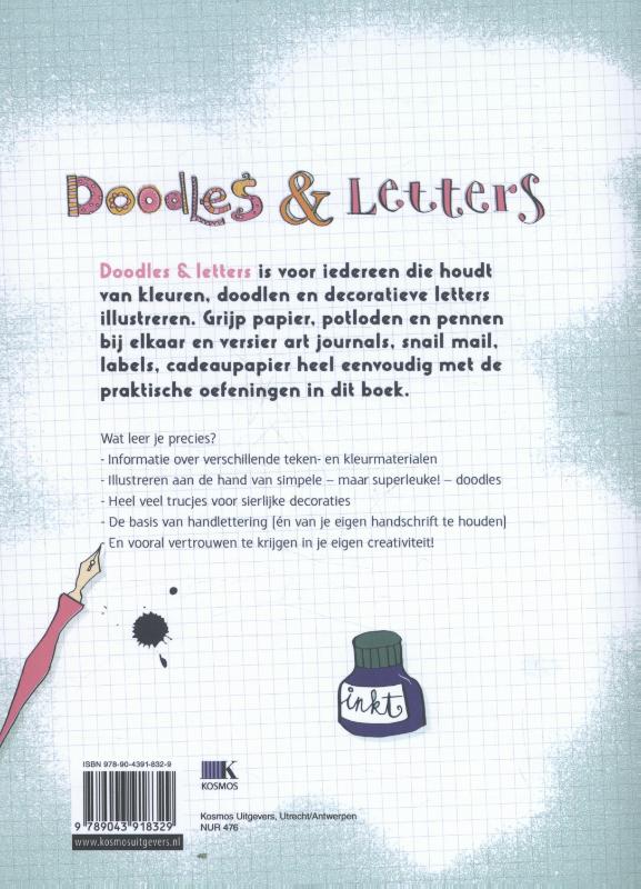 Achterkant van Doodles & Letters