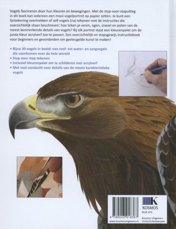 Achterkant van Vogels tekenen en schilderen