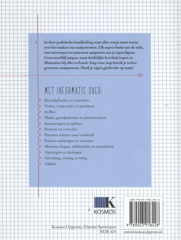 Achterkant van Het patroontekenboek